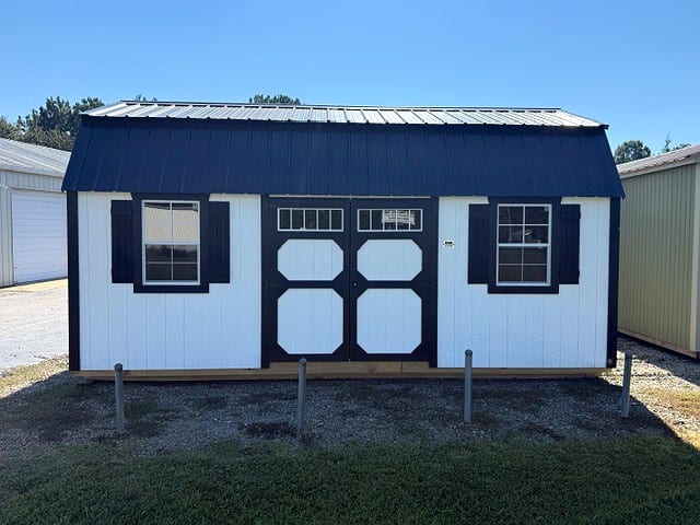 12x20 Side Lofted Barn at Graceland Portable Buildings of the Carolinas / Dixie Motors, LLC