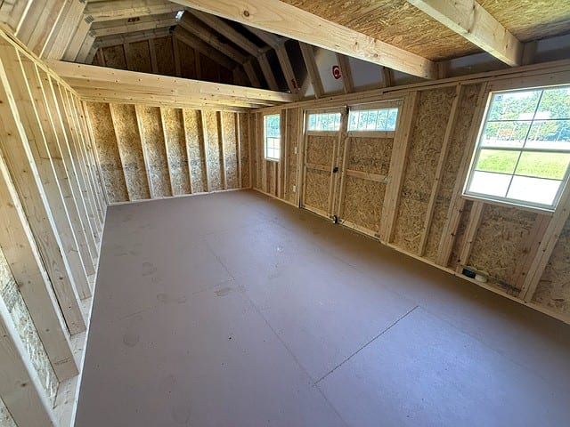 12x20 Side Lofted Barn at Graceland Portable Buildings of the Carolinas / Dixie Motors, LLC