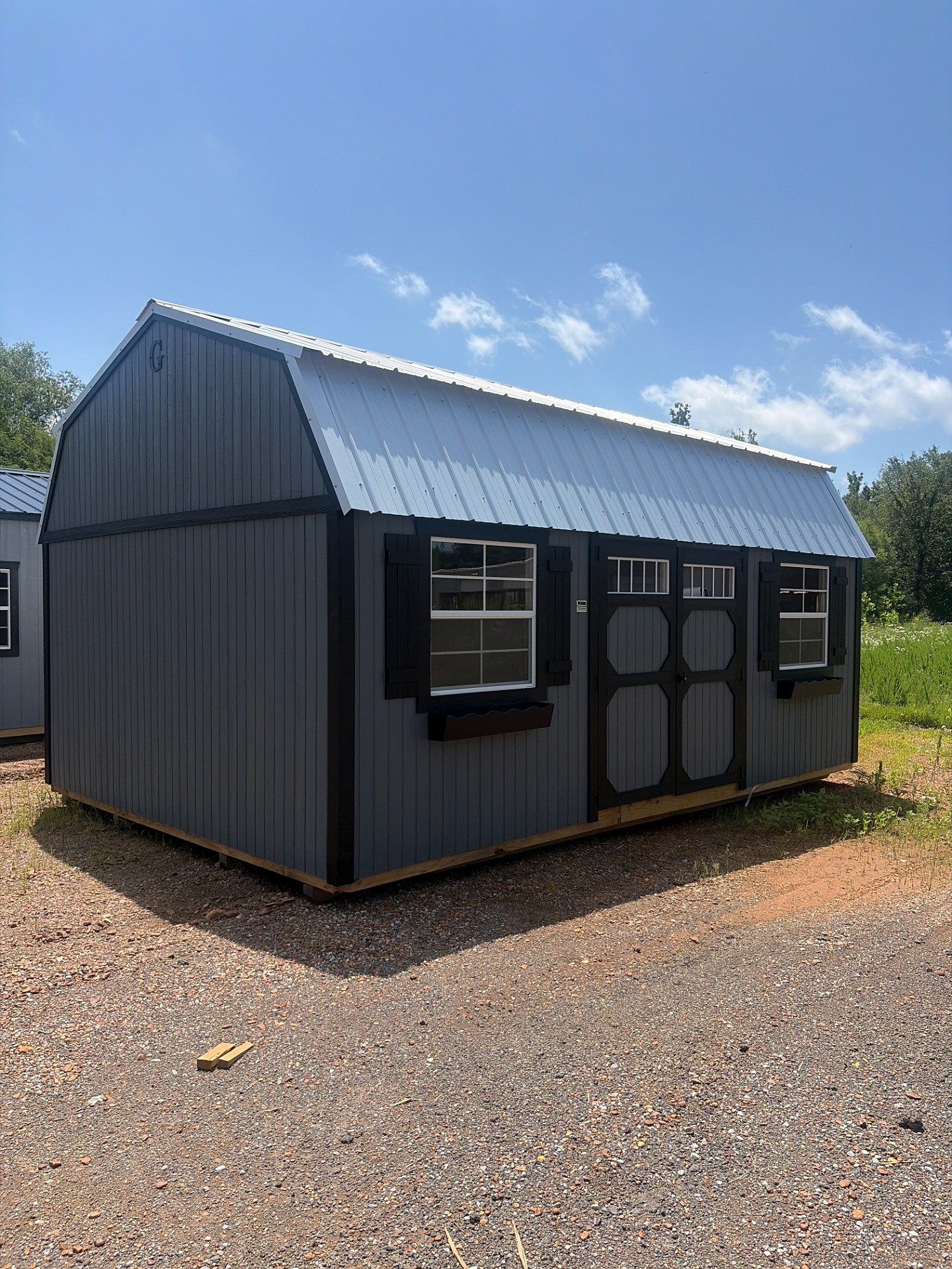 14x20 Side Lofted Barn at Jimmy's Portable Buildings of Savannah, TN
