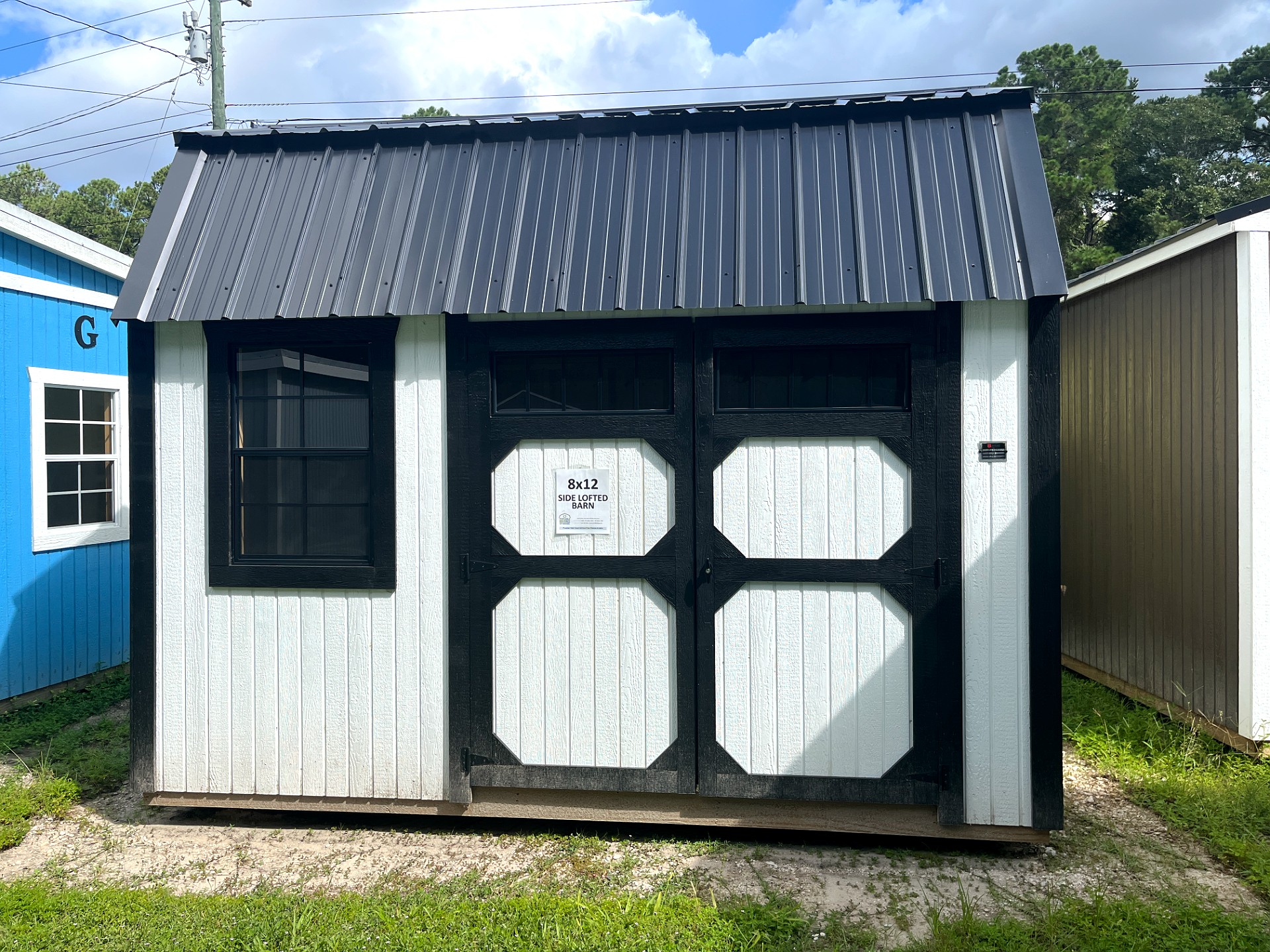 8x12 Side Lofted Barn at Portable Buildings of Ravenel