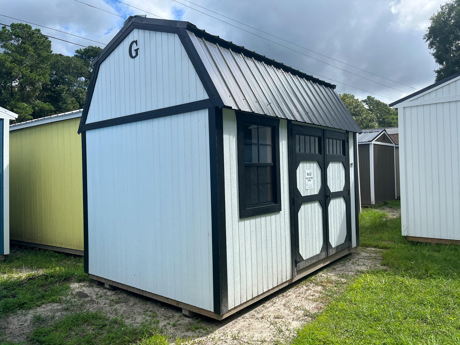 8x12 Side Lofted Barn at Portable Buildings of Ravenel