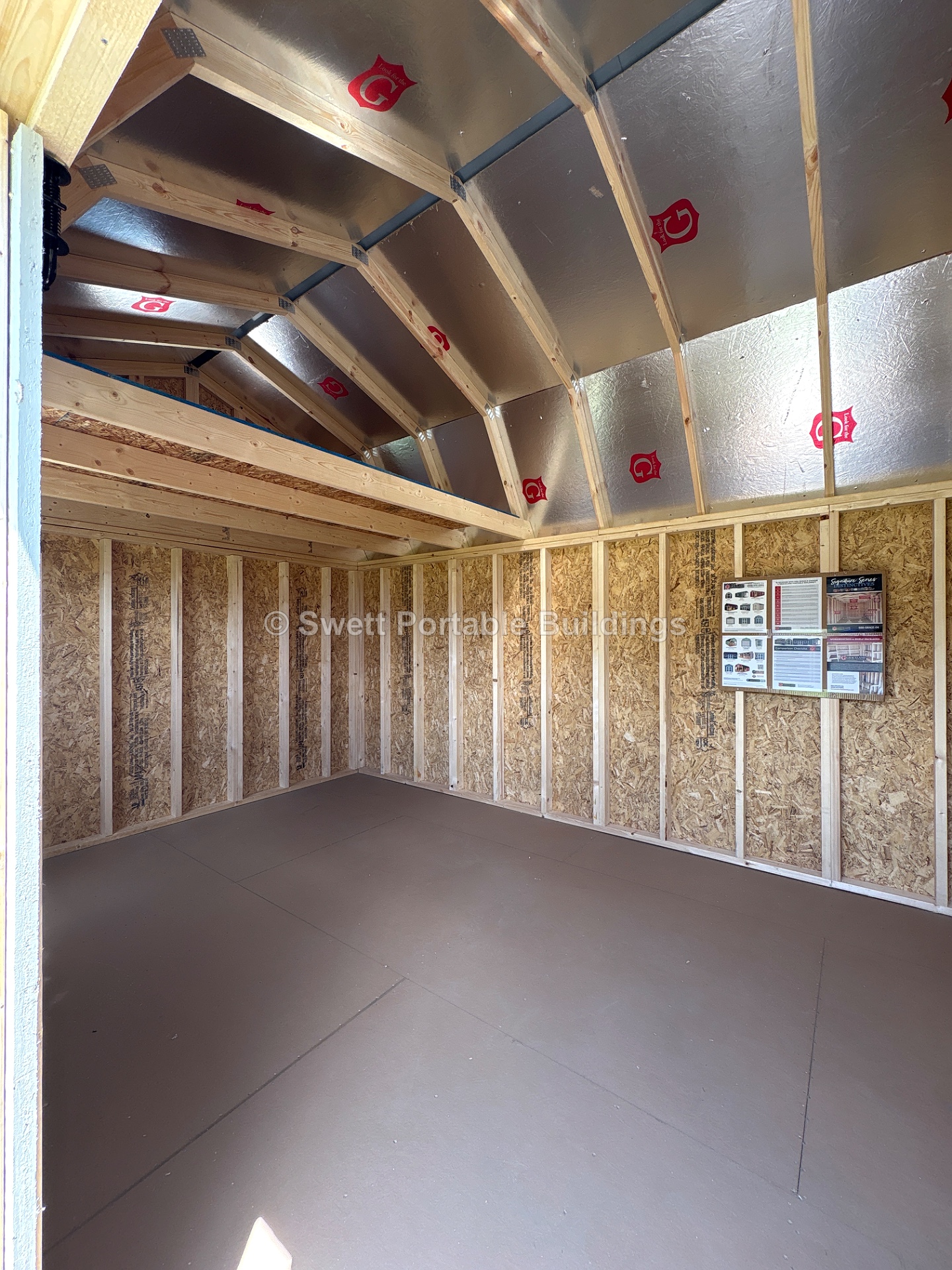 10x20 Side Lofted Barn at Swett Portable Buildings LLC