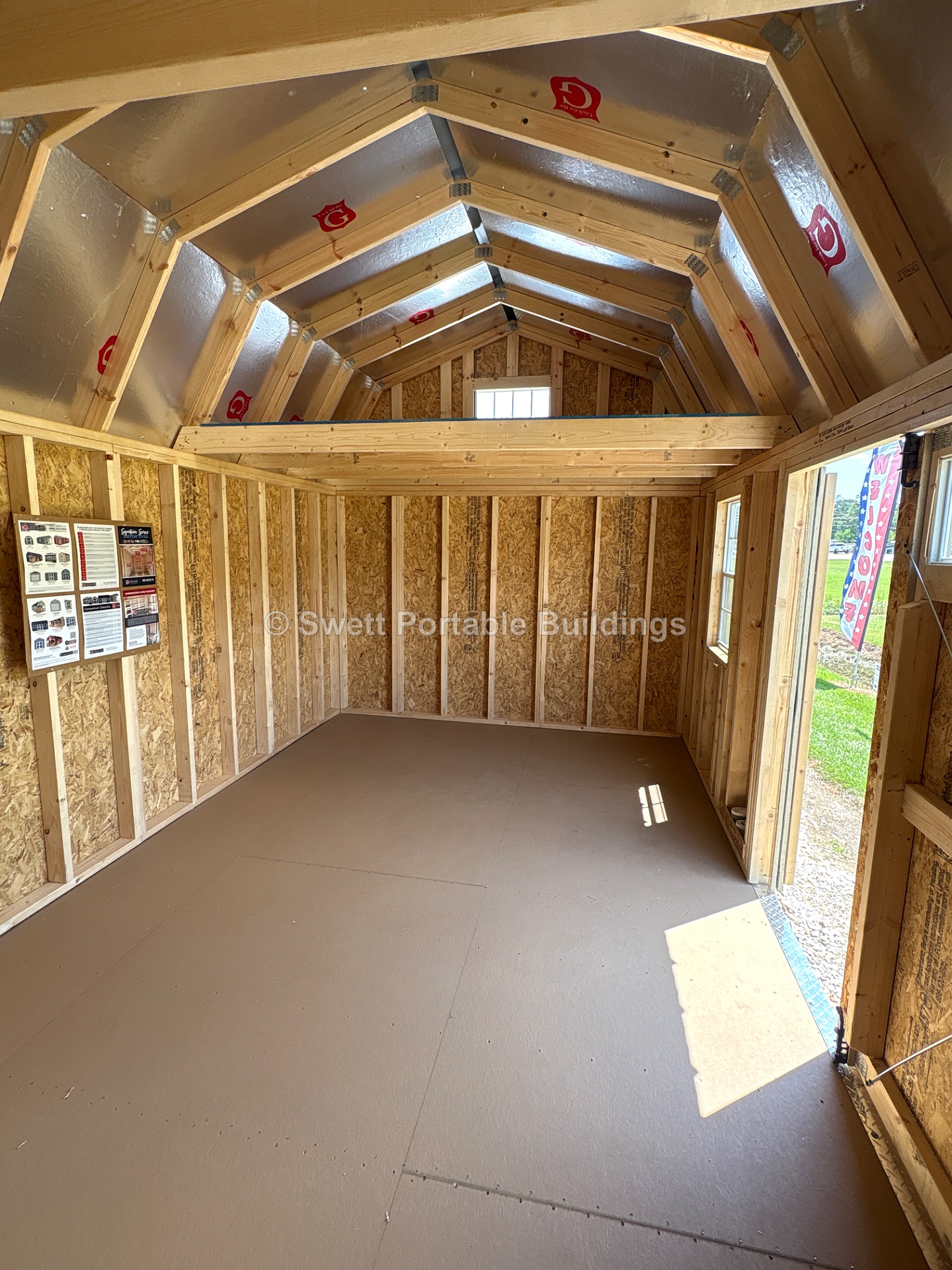 10x20 Side Lofted Barn at Swett Portable Buildings LLC
