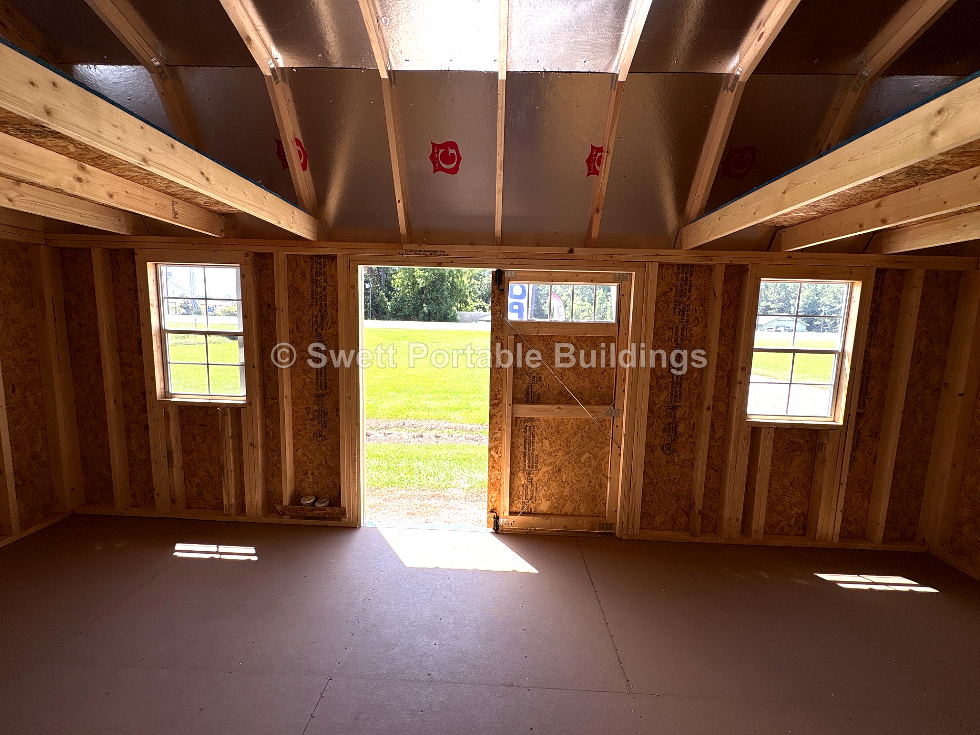 10x20 Side Lofted Barn at Swett Portable Buildings LLC