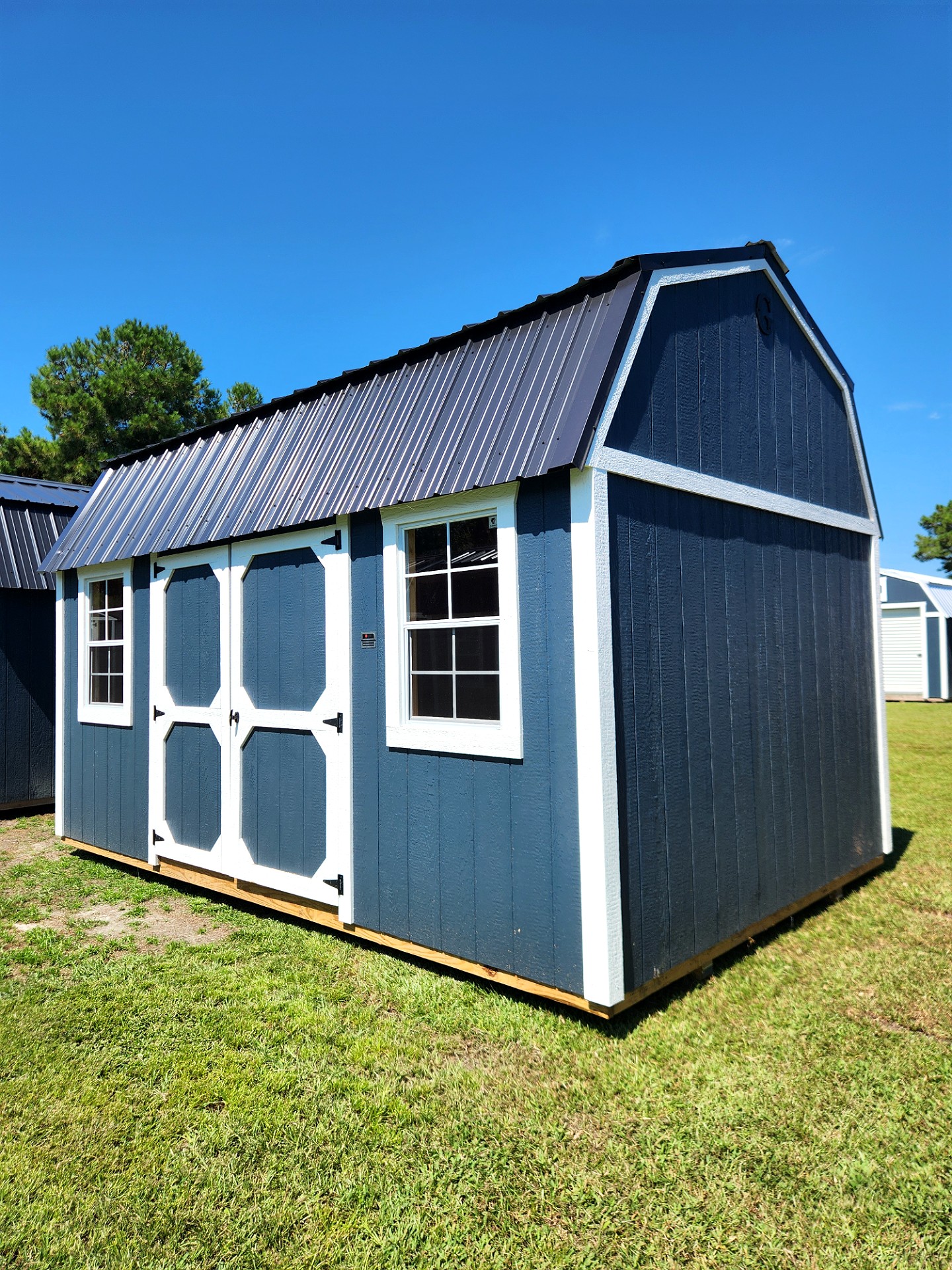 10x16 Side Lofted Barn at Toler's Coastal Structures - Newport