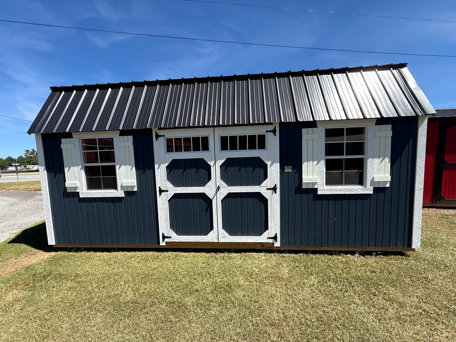 10x20 Side Lofted Barn at Moultrie Lot- Willis Buildings