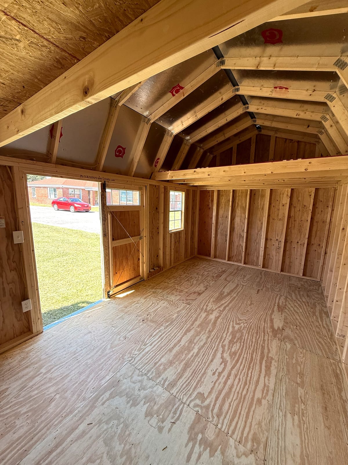 10x20 Side Lofted Barn at Moultrie Lot- Willis Buildings