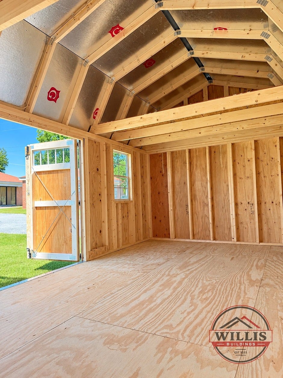 10x20 Side Lofted Barn at Willis Buildings