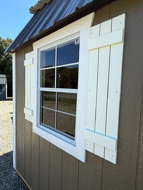 12x20 Side Lofted Barn at Graceland Portable Buildings of the Carolinas / Dixie Motors, LLC