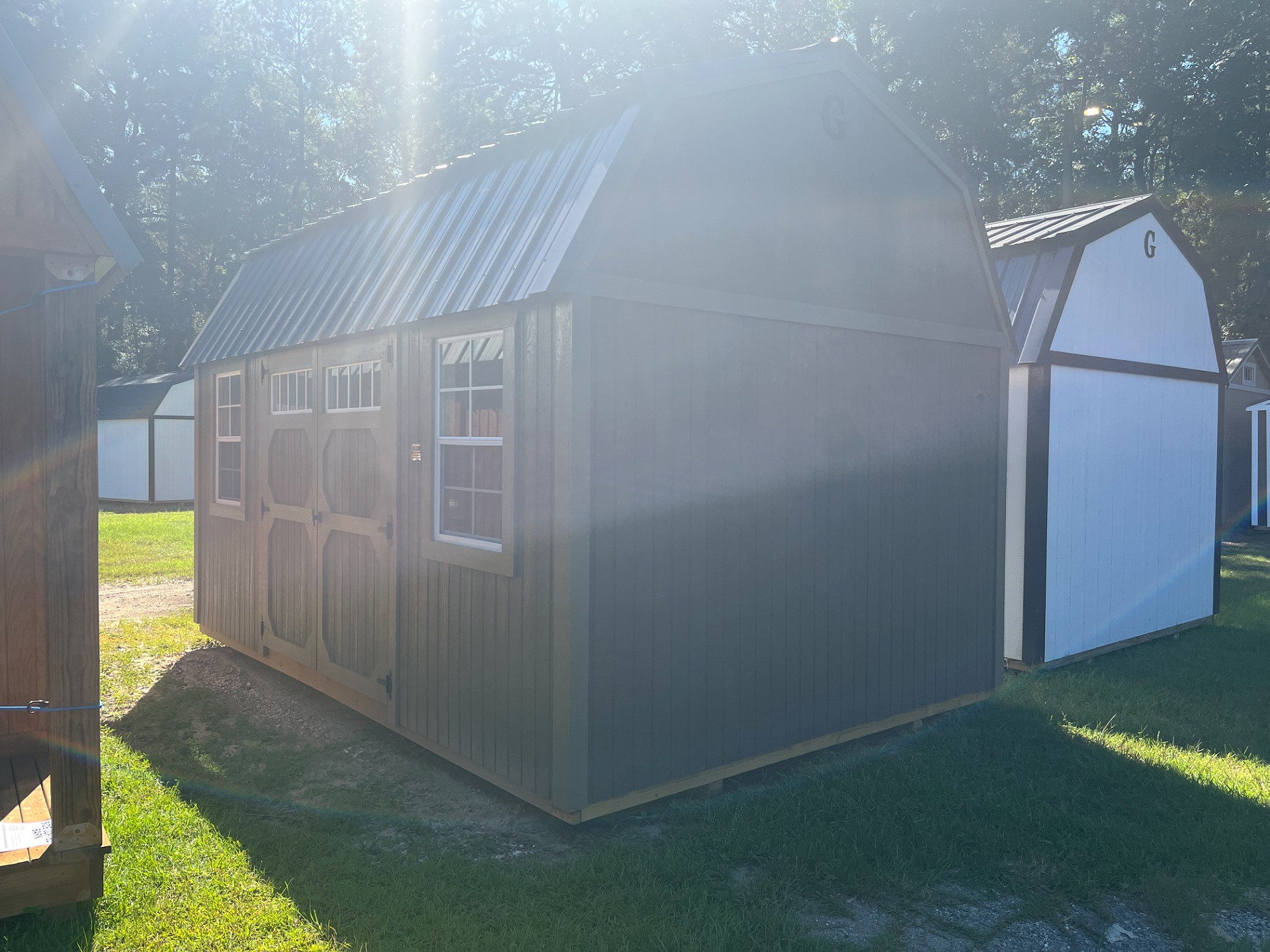 10x16 Side Lofted Barn at Portable Buildings of Ravenel
