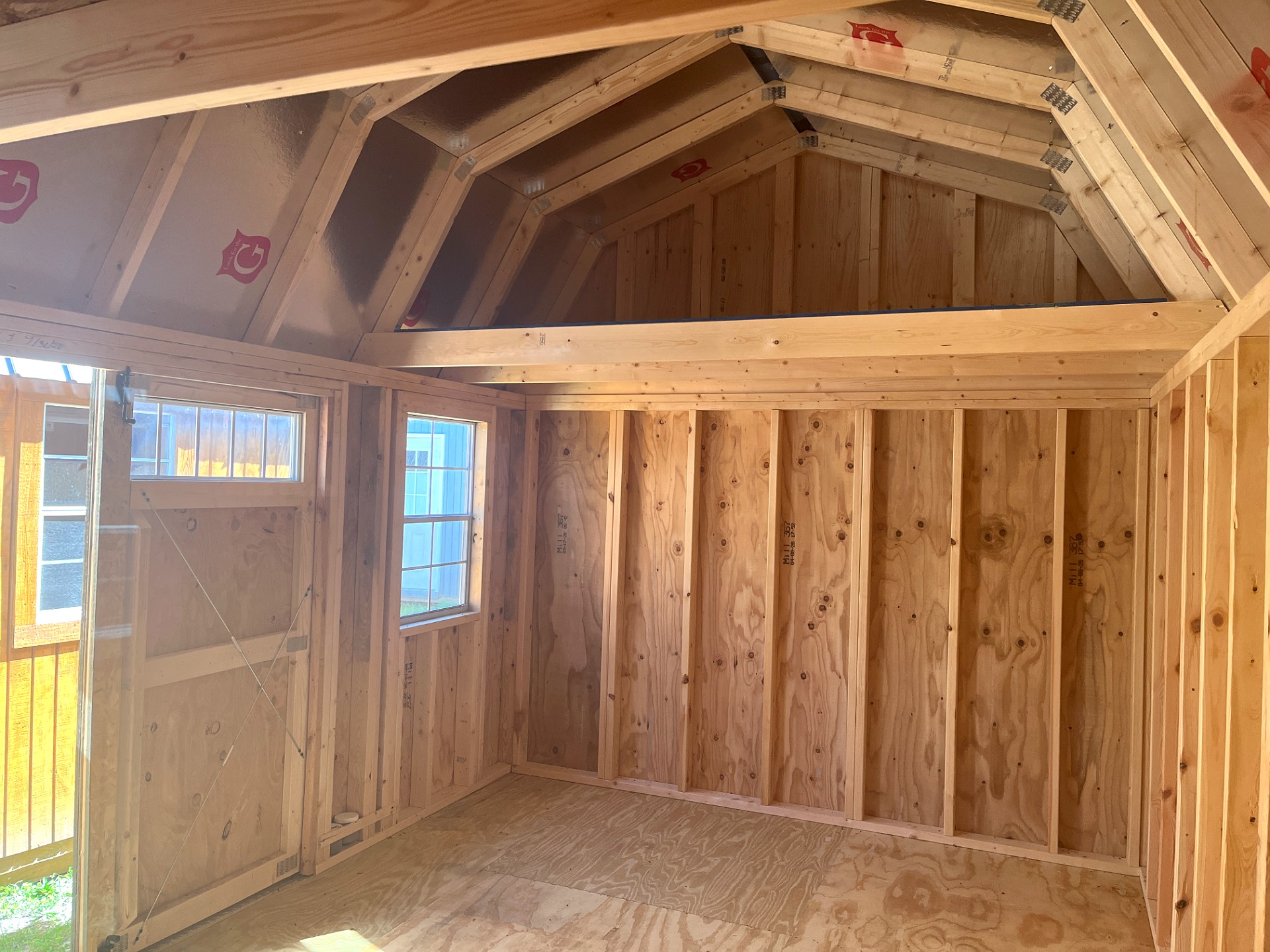 10x16 Side Lofted Barn at Portable Buildings of Ravenel