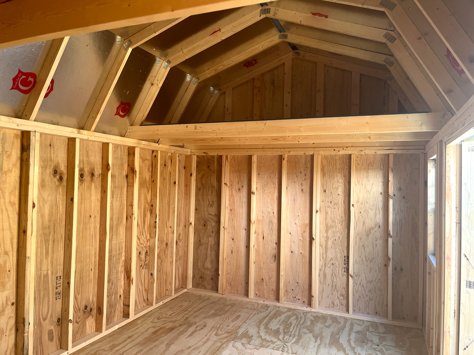 10x16 Side Lofted Barn at Portable Buildings of Ravenel