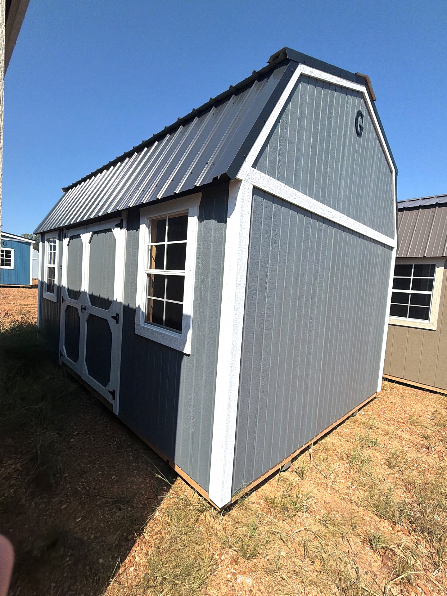 10x16 Side Lofted Barn at Jimmy's Portable Buildings of Savannah, TN