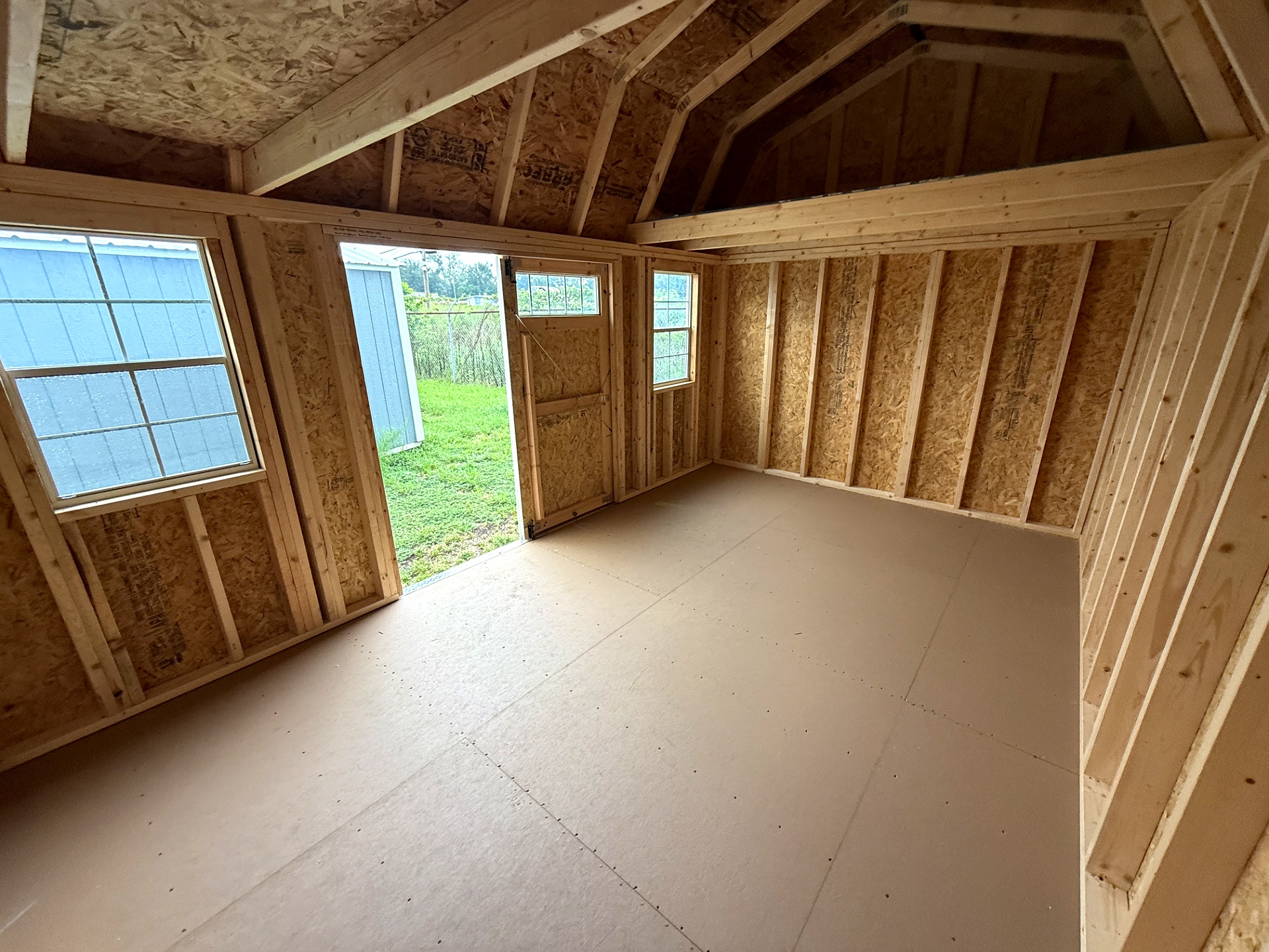 10x16 Side Lofted Barn at Southern Ag Equipment, LLC - Saint Francisville, Louisiana