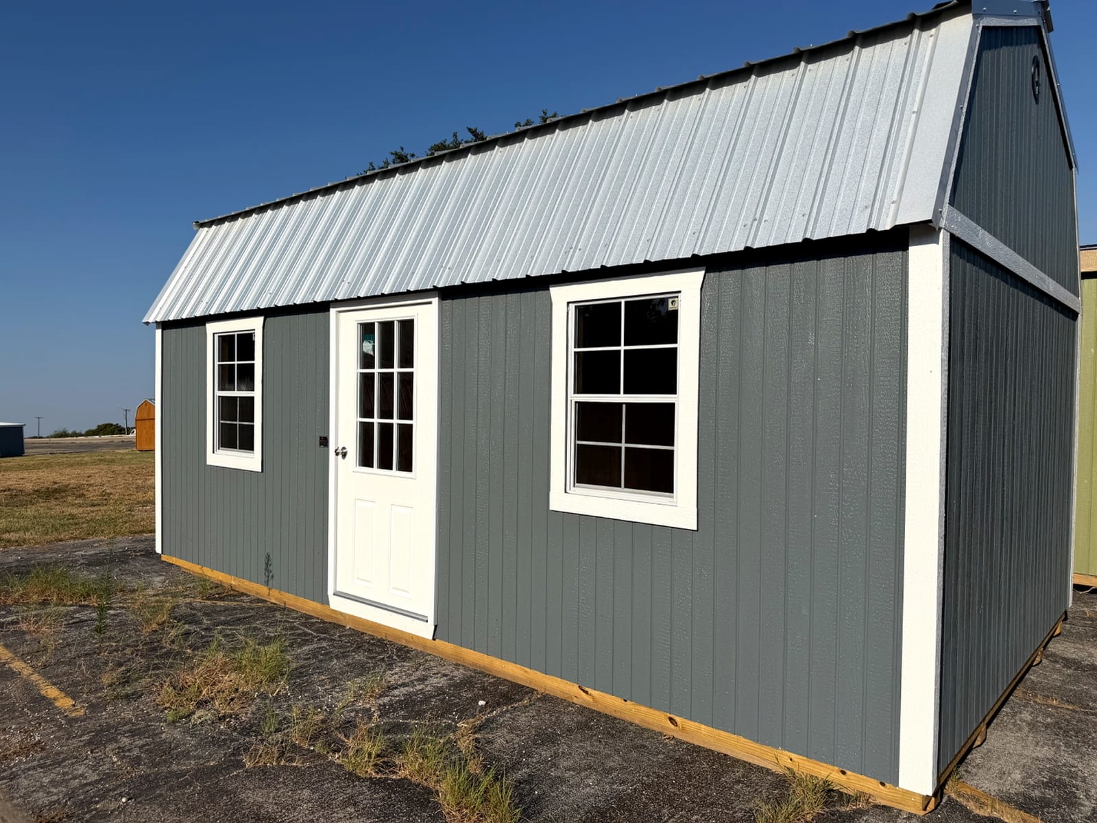 12x20 Side Lofted Barn at Tyler Lot- ETX Steel Tyler