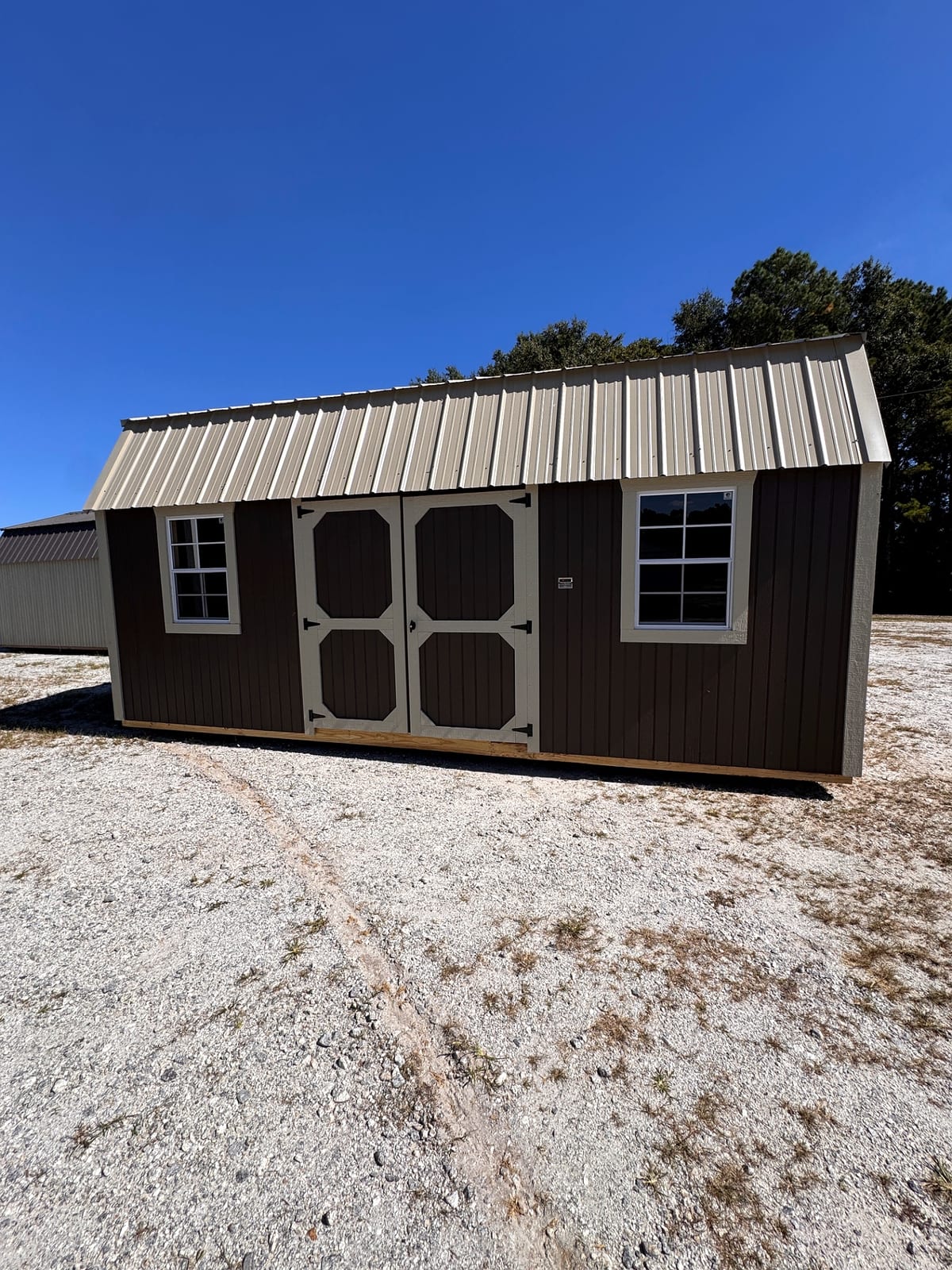 10x20 Side Lofted Barn at Graceland of Cumming