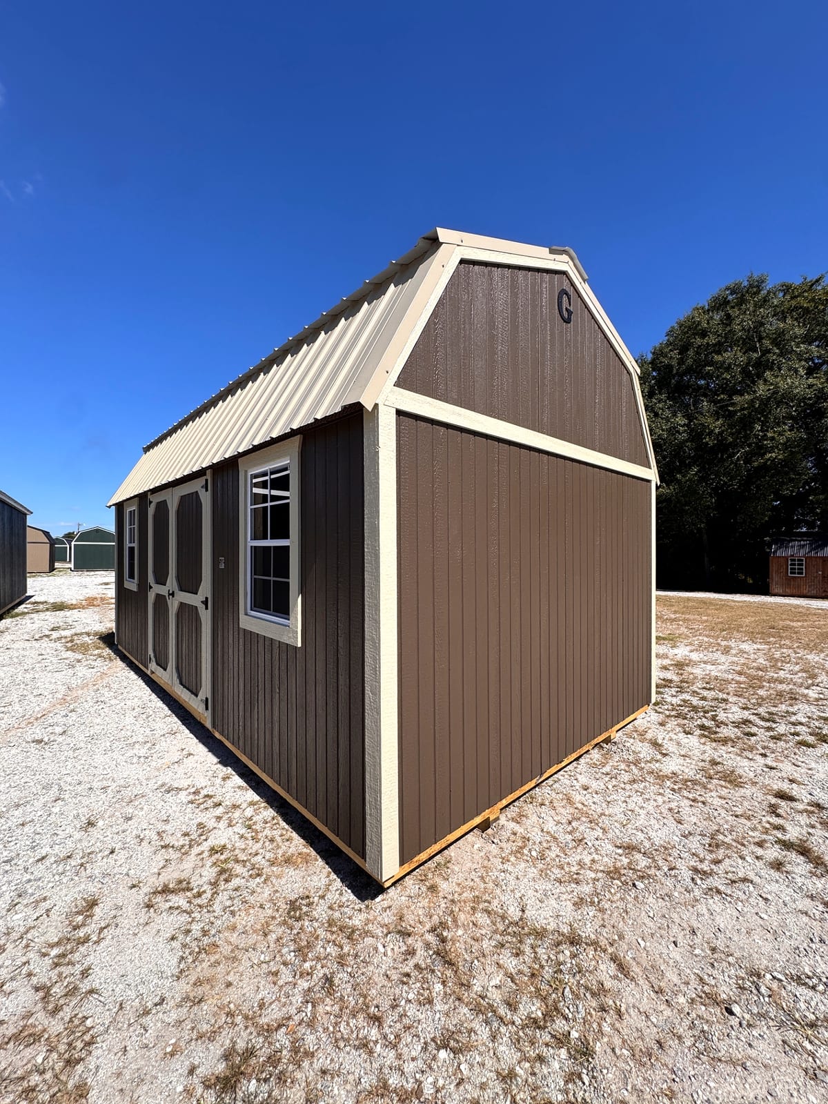 10x20 Side Lofted Barn at Graceland of Cumming