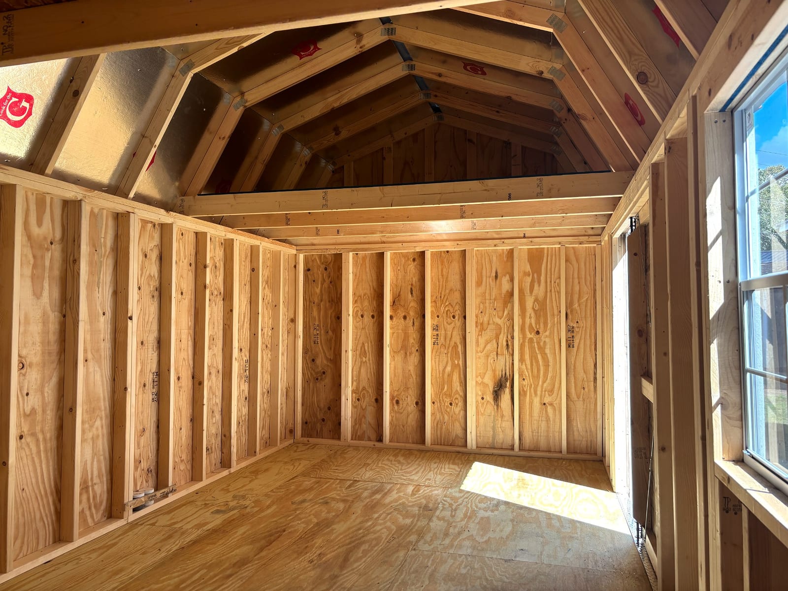 10x20 Side Lofted Barn at Portable Buildings of Ravenel