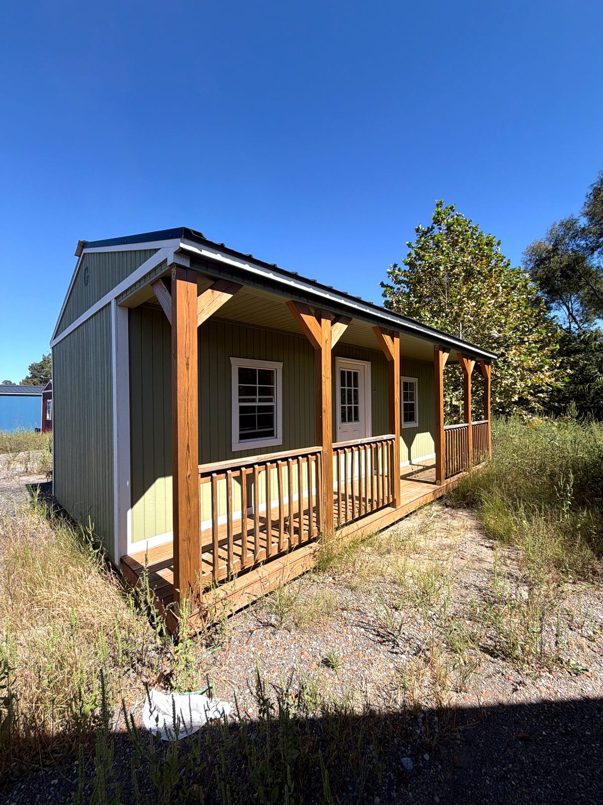 16x24 Side Porch Cabin at Jimmy's Portable Buildings of Savannah, TN