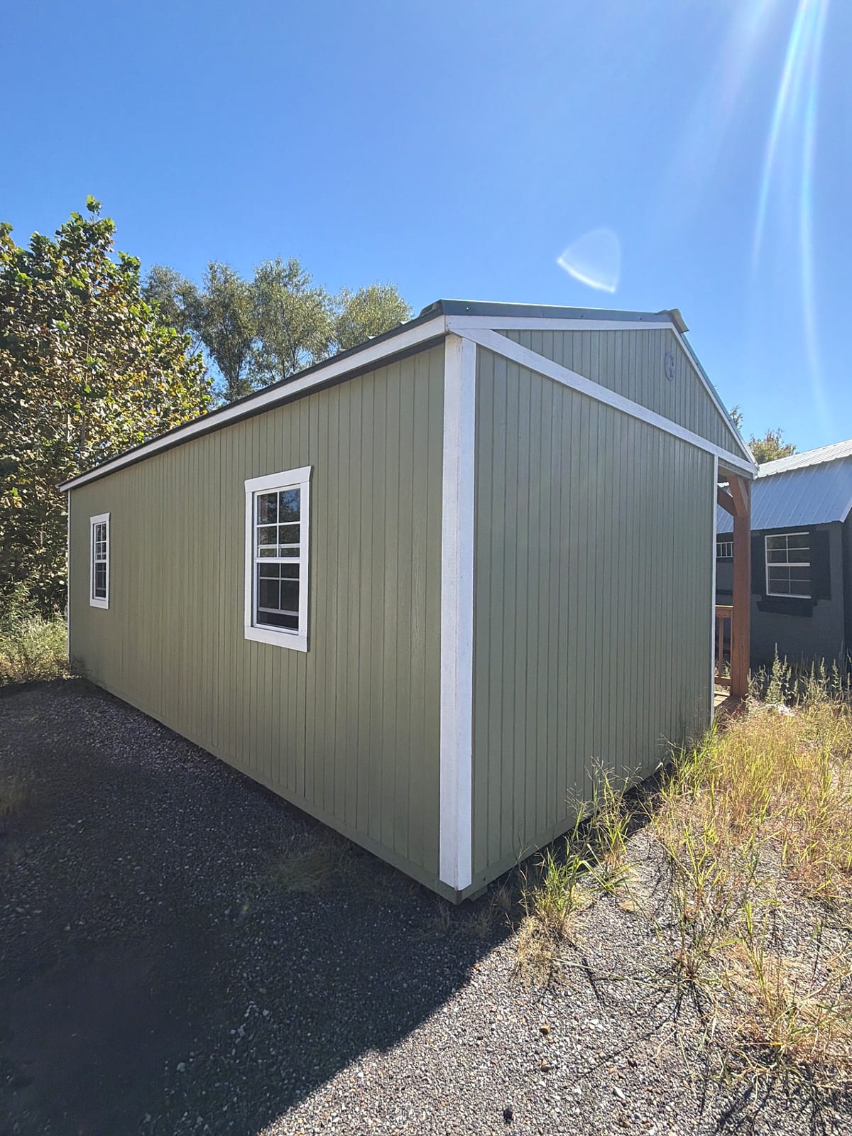 16x24 Side Porch Cabin at Jimmy's Portable Buildings of Savannah, TN