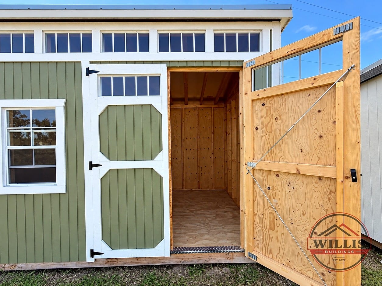 8x12 Urban Shed at Moultrie Lot- Willis Buildings