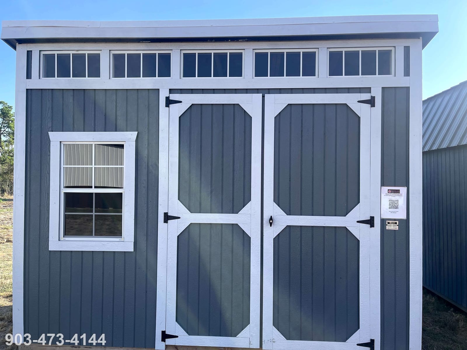8x12 Urban Shed at Tyler Lot- ETX Steel Tyler
