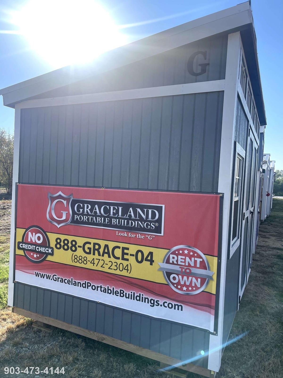 8x12 Urban Shed at Tyler Lot- ETX Steel Tyler