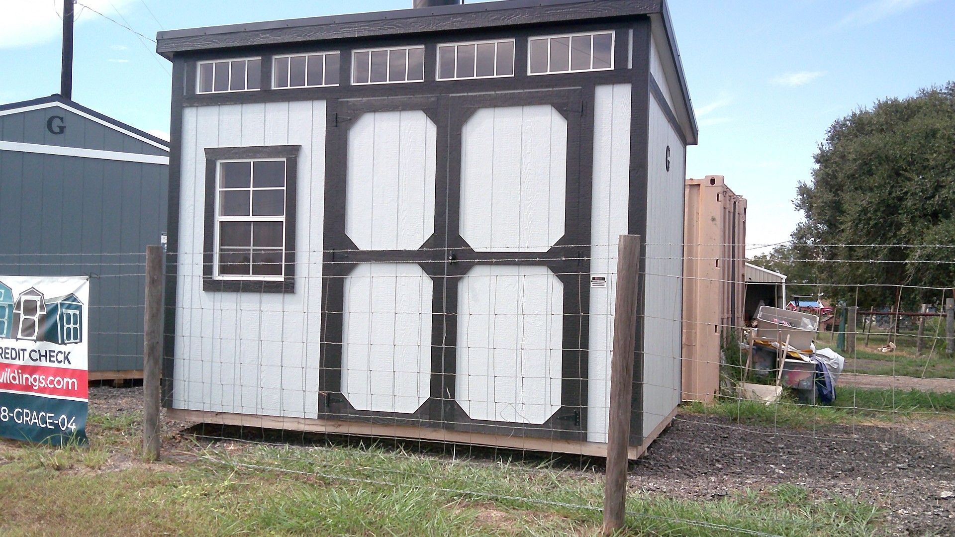 8x12 Urban Shed at Hill  Top Sales