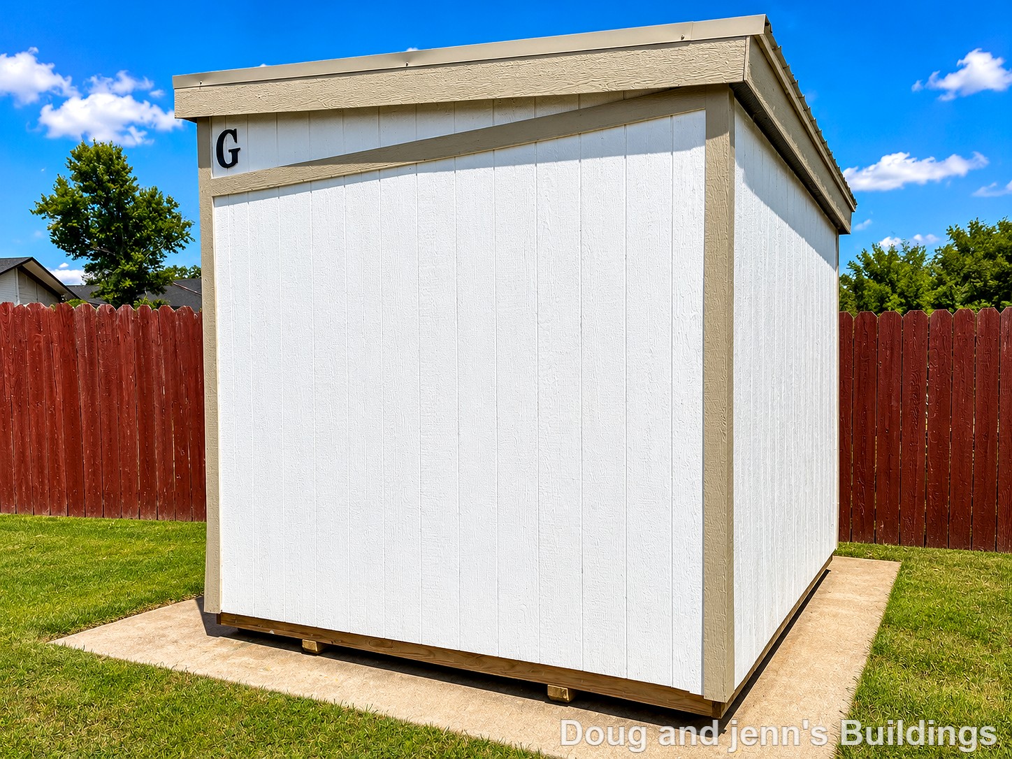 10x12 Urban Shed at Doug and Jenn's Buildings