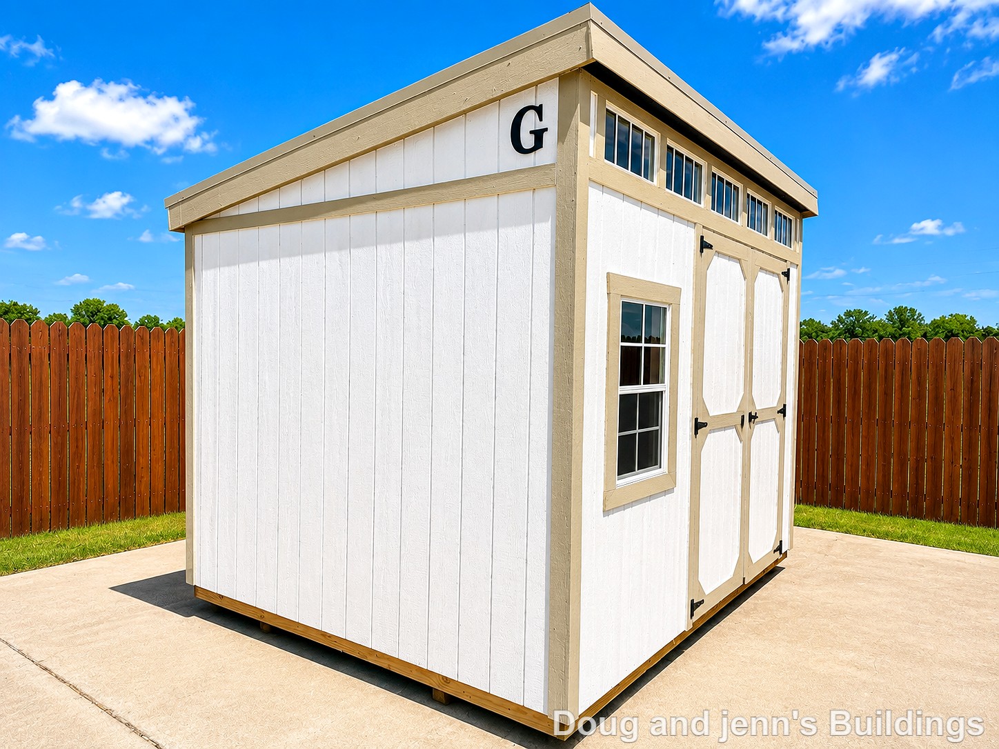 10x12 Urban Shed at Doug and Jenn's Buildings