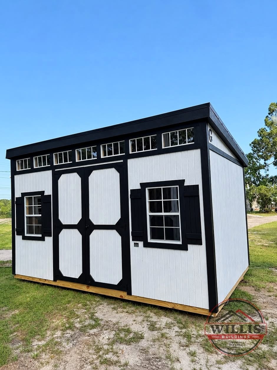 10x16 Urban Shed at Moultrie Lot- Willis Buildings