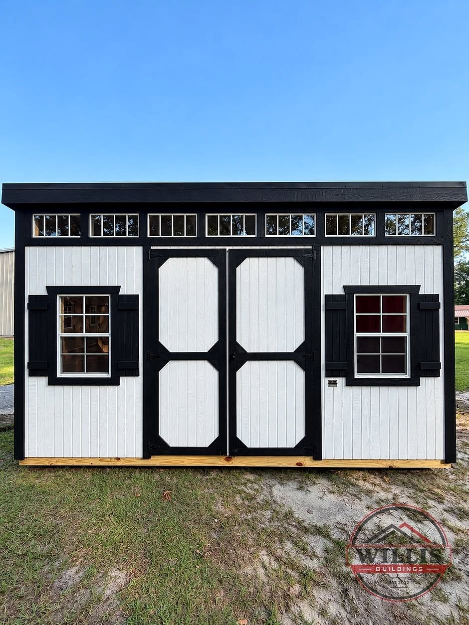 10x16 Urban Shed at Moultrie Lot- Willis Buildings