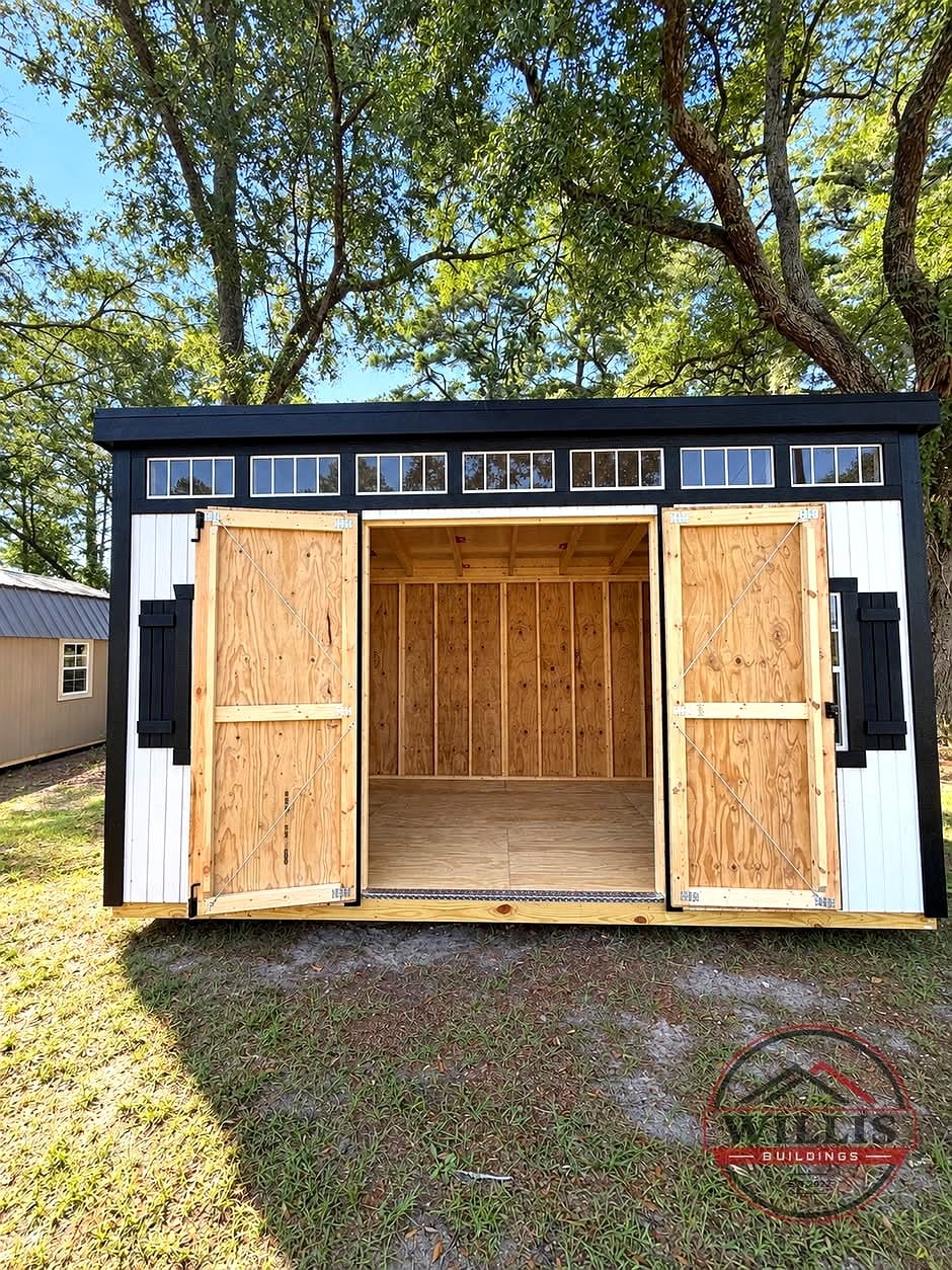 10x16 Urban Shed at Moultrie Lot- Willis Buildings