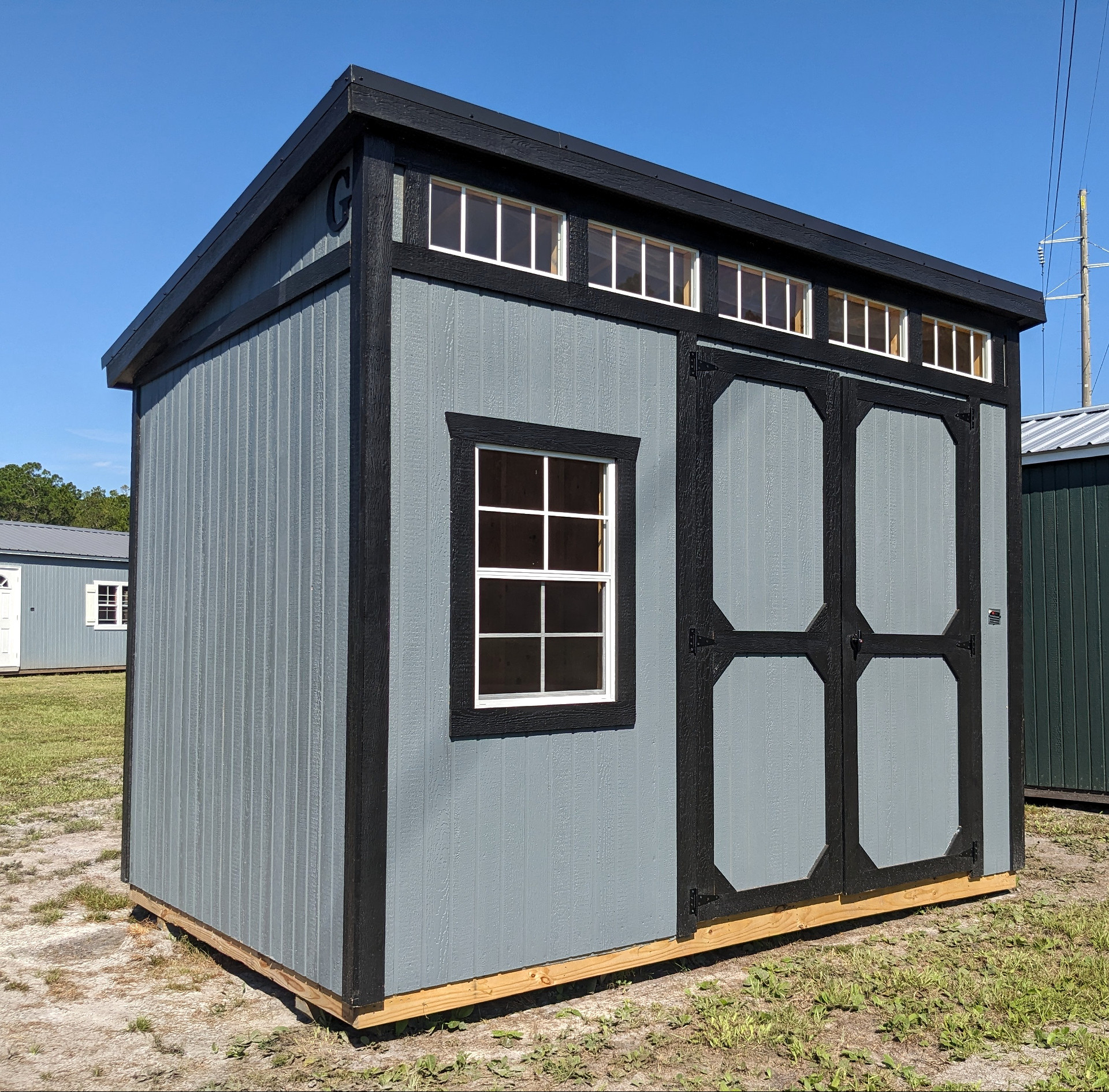 8x12 Urban Shed at Graceland Storage Sheds and Buildings of Kingsland