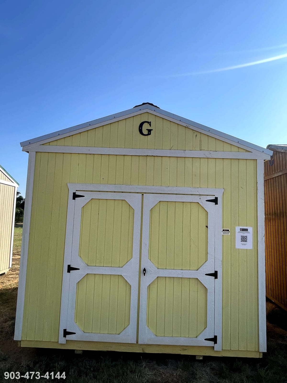 10x12 Utility Shed at Tyler Lot- ETX Steel Tyler