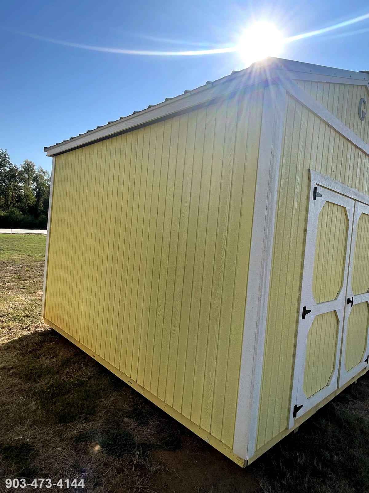 10x12 Utility Shed at Tyler Lot- ETX Steel Tyler