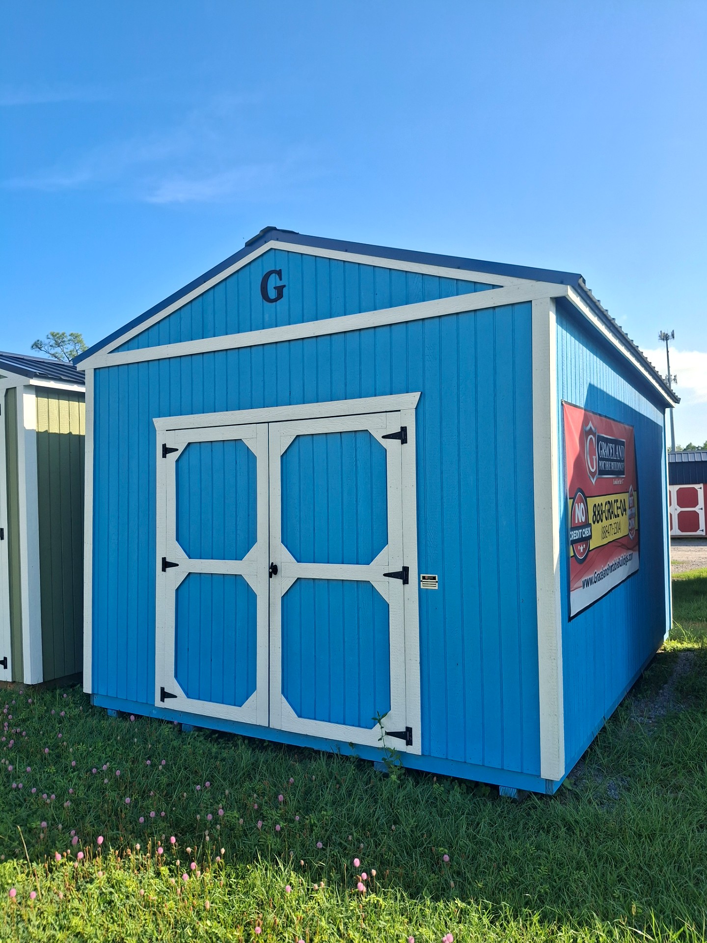 12x16 Utility Shed at Kirbyville Lot - Essex Bros