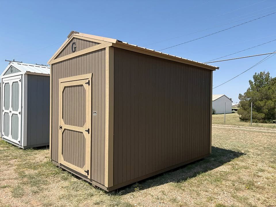 8x12 Utility Shed at Graceland Portable Buildings of Lubbock