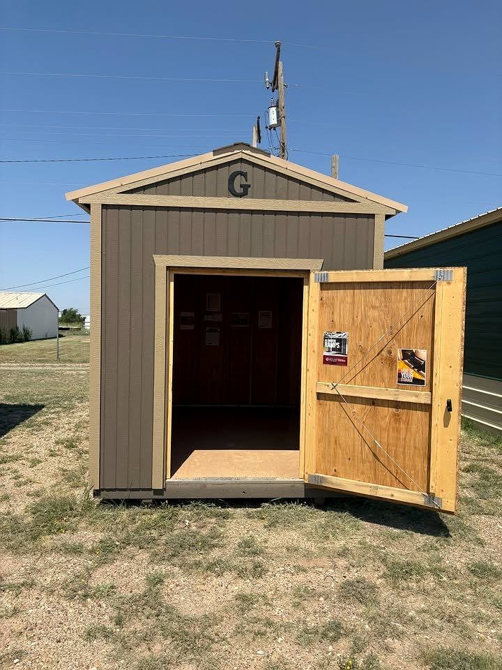 8x12 Utility Shed at Graceland Portable Buildings of Lubbock
