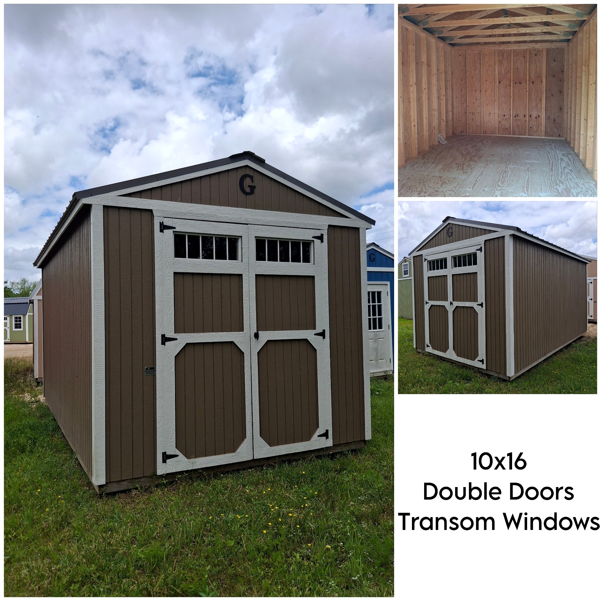 10x16 Utility Shed at Kirbyville Lot - Essex Bros