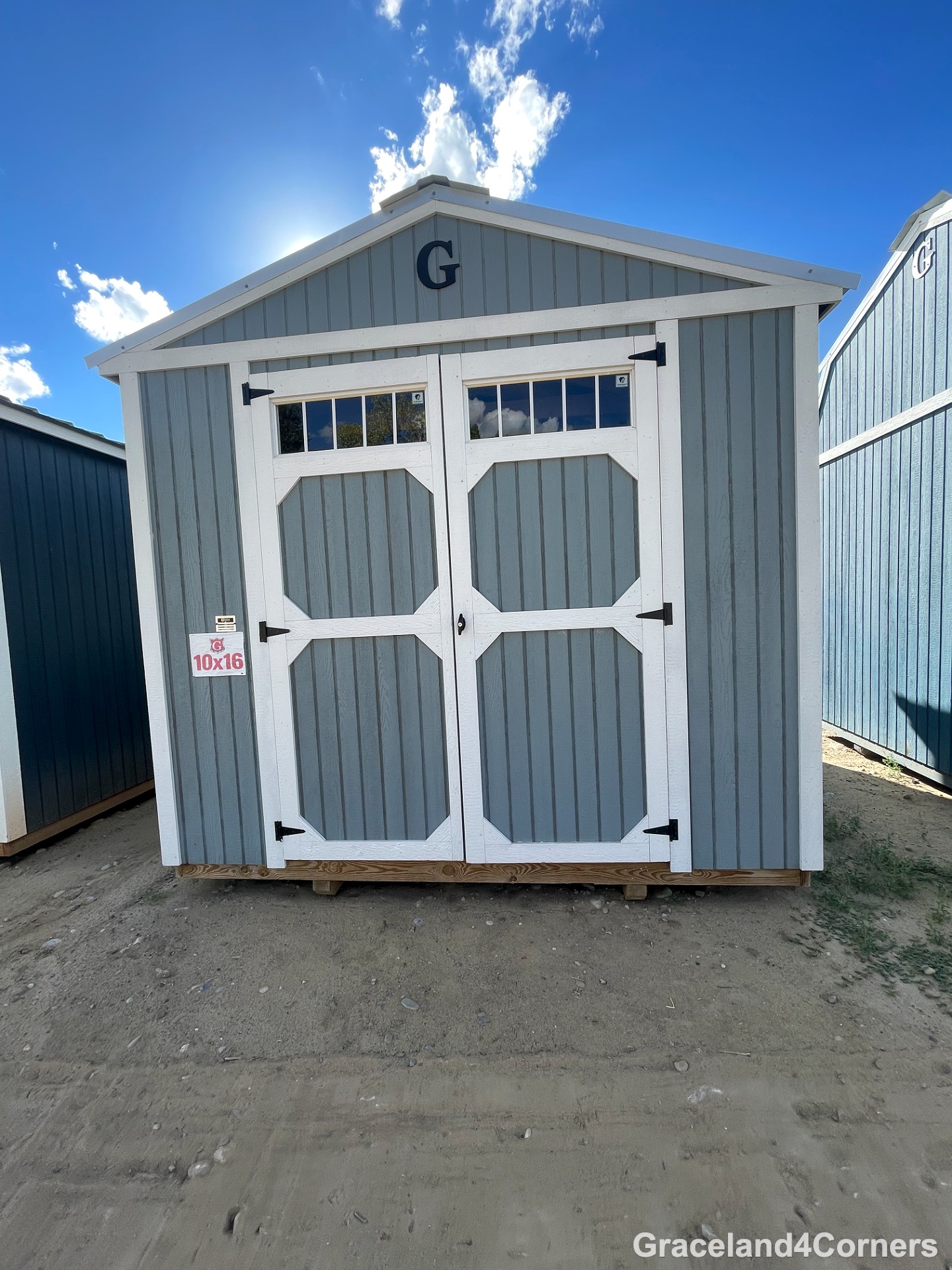 10x16 Utility Shed at GRACELAND FOUR CORNERS