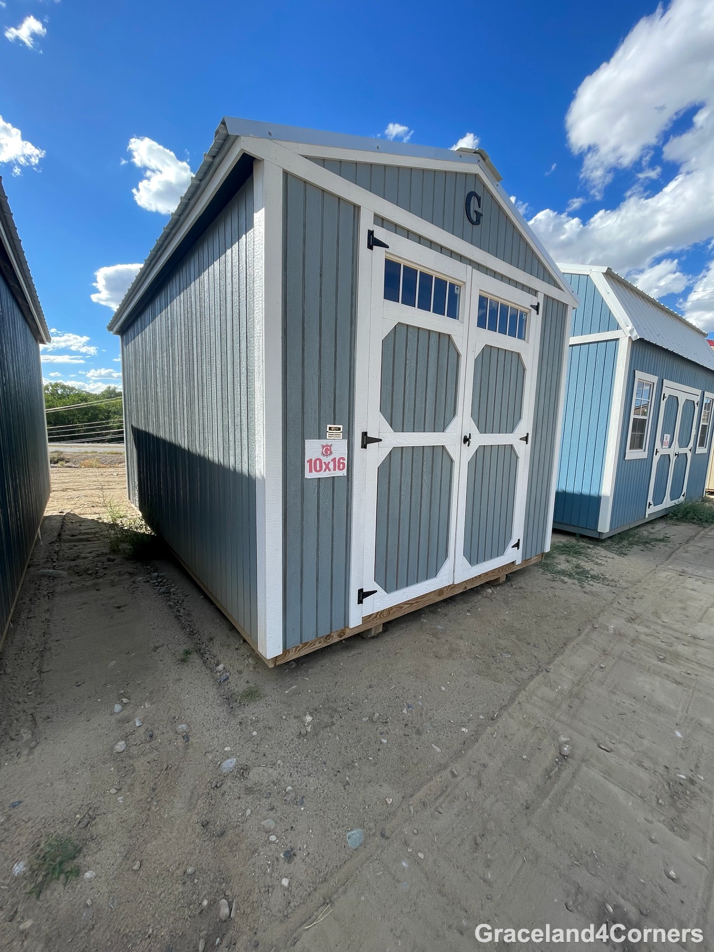 10x16 Utility Shed at GRACELAND FOUR CORNERS
