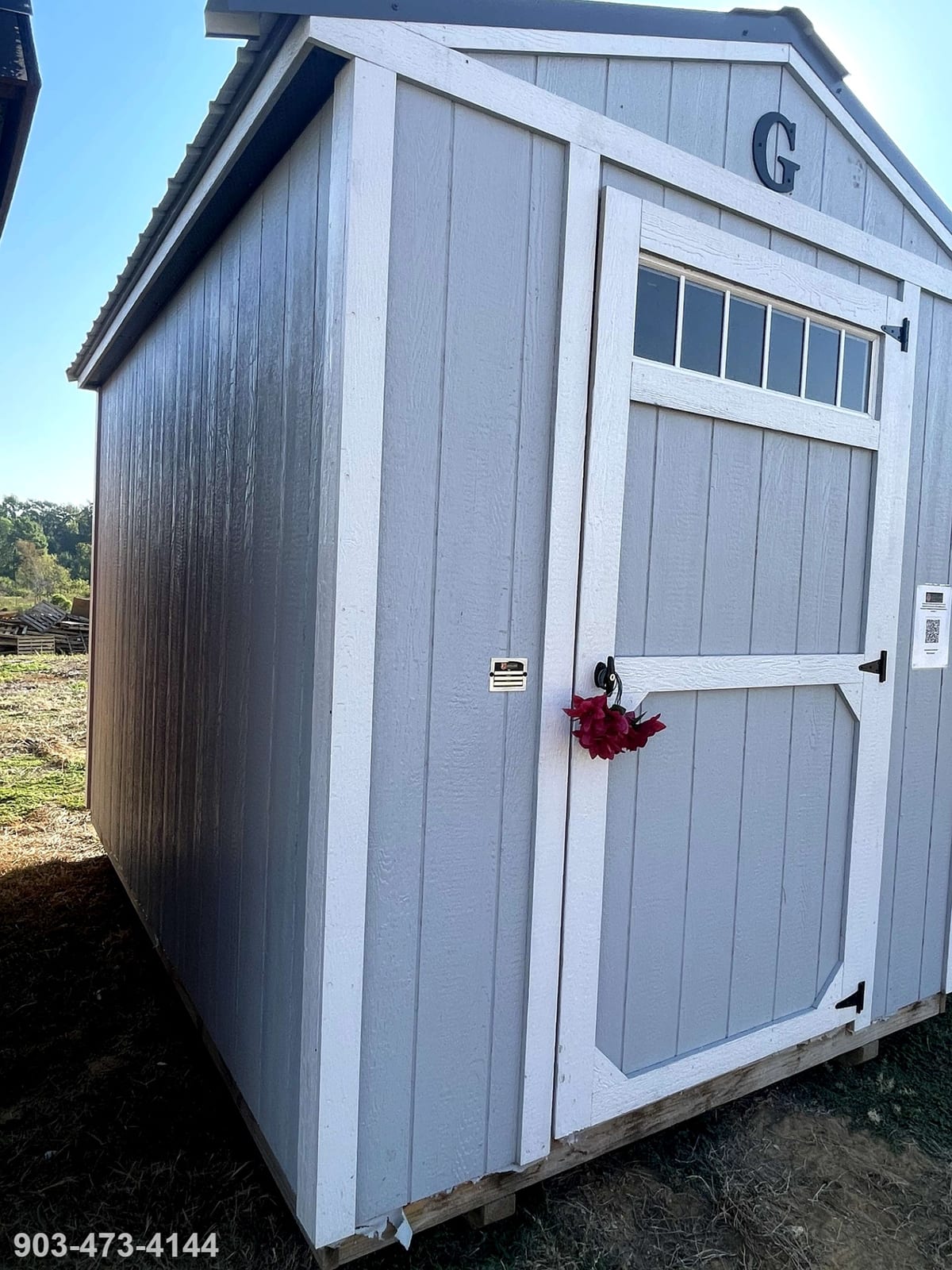 8x12 Utility Shed at Tyler Lot- ETX Steel Tyler
