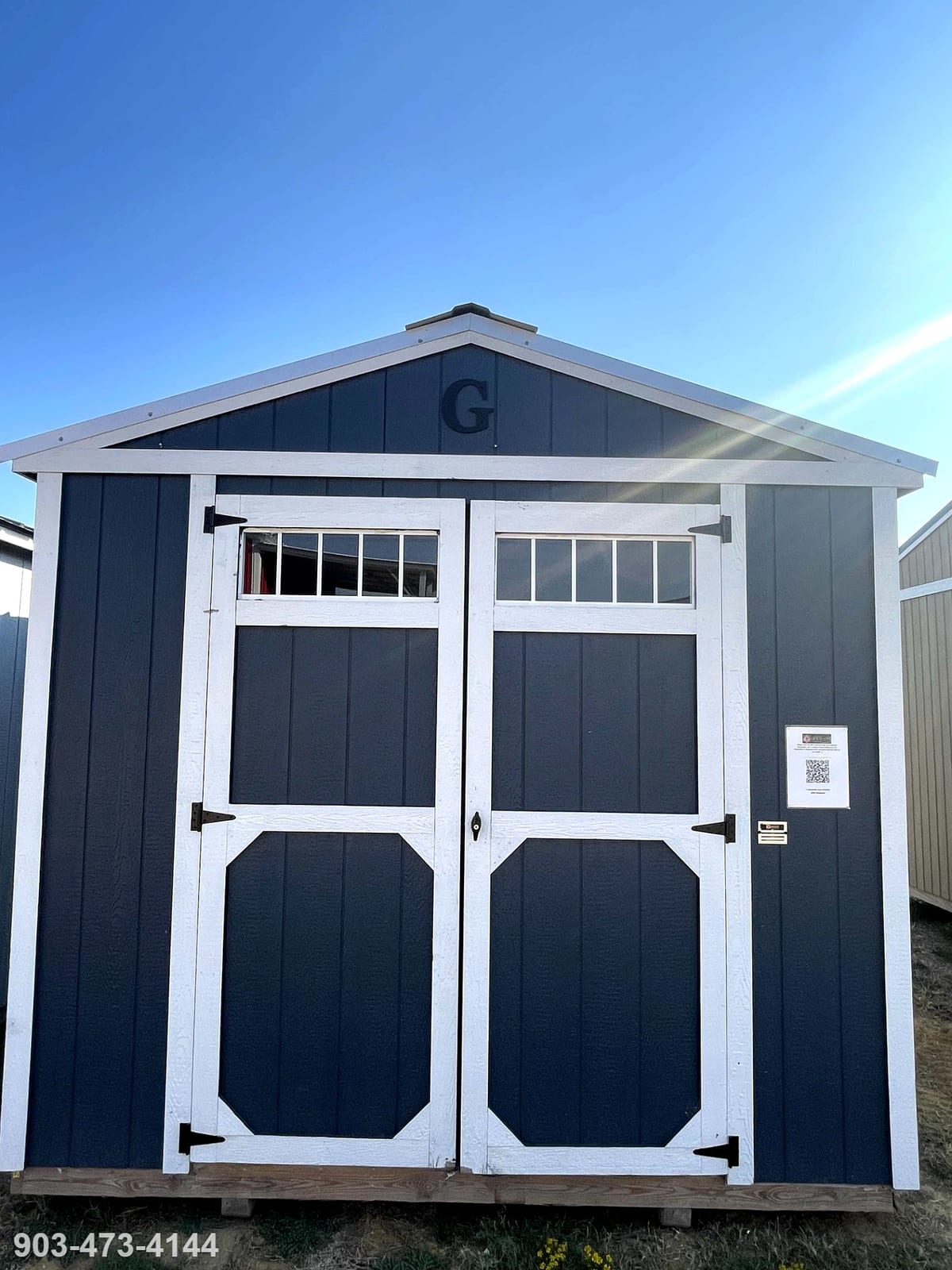 10x12 Utility Shed at Tyler Lot- ETX Steel Tyler