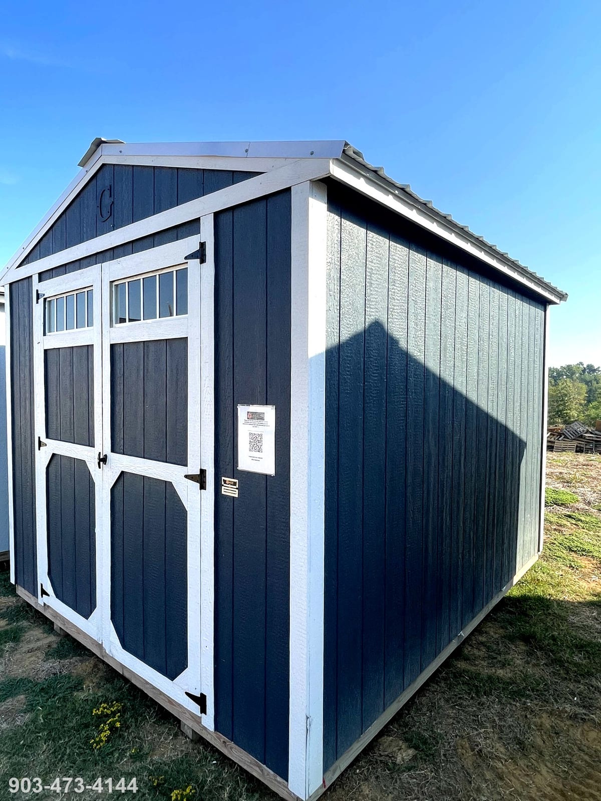 10x12 Utility Shed at Tyler Lot- ETX Steel Tyler