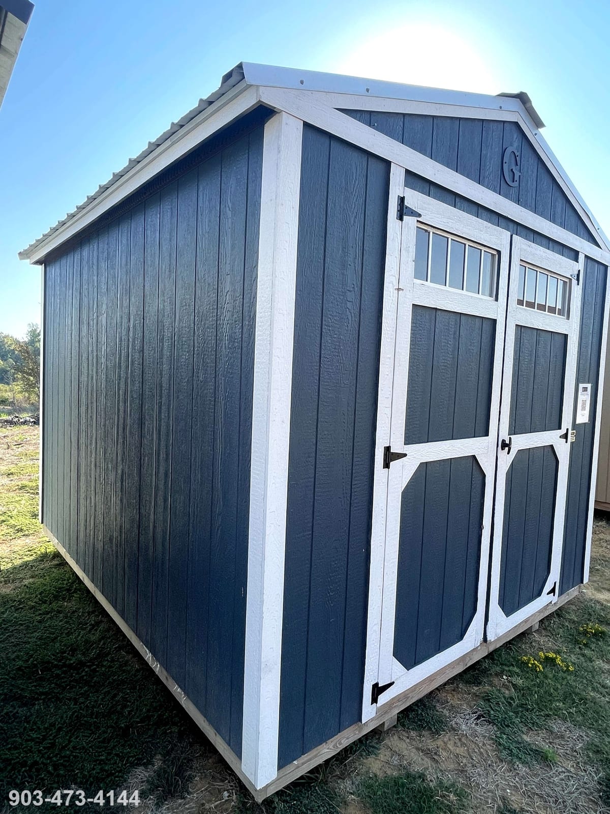 10x12 Utility Shed at Tyler Lot- ETX Steel Tyler