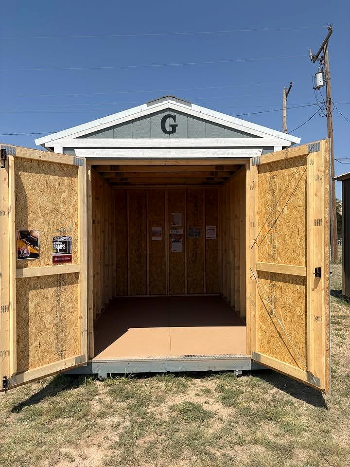 8x12 Utility Shed at Graceland Portable Buildings of Lubbock