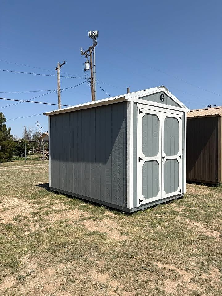8x12 Utility Shed at Graceland Portable Buildings of Lubbock