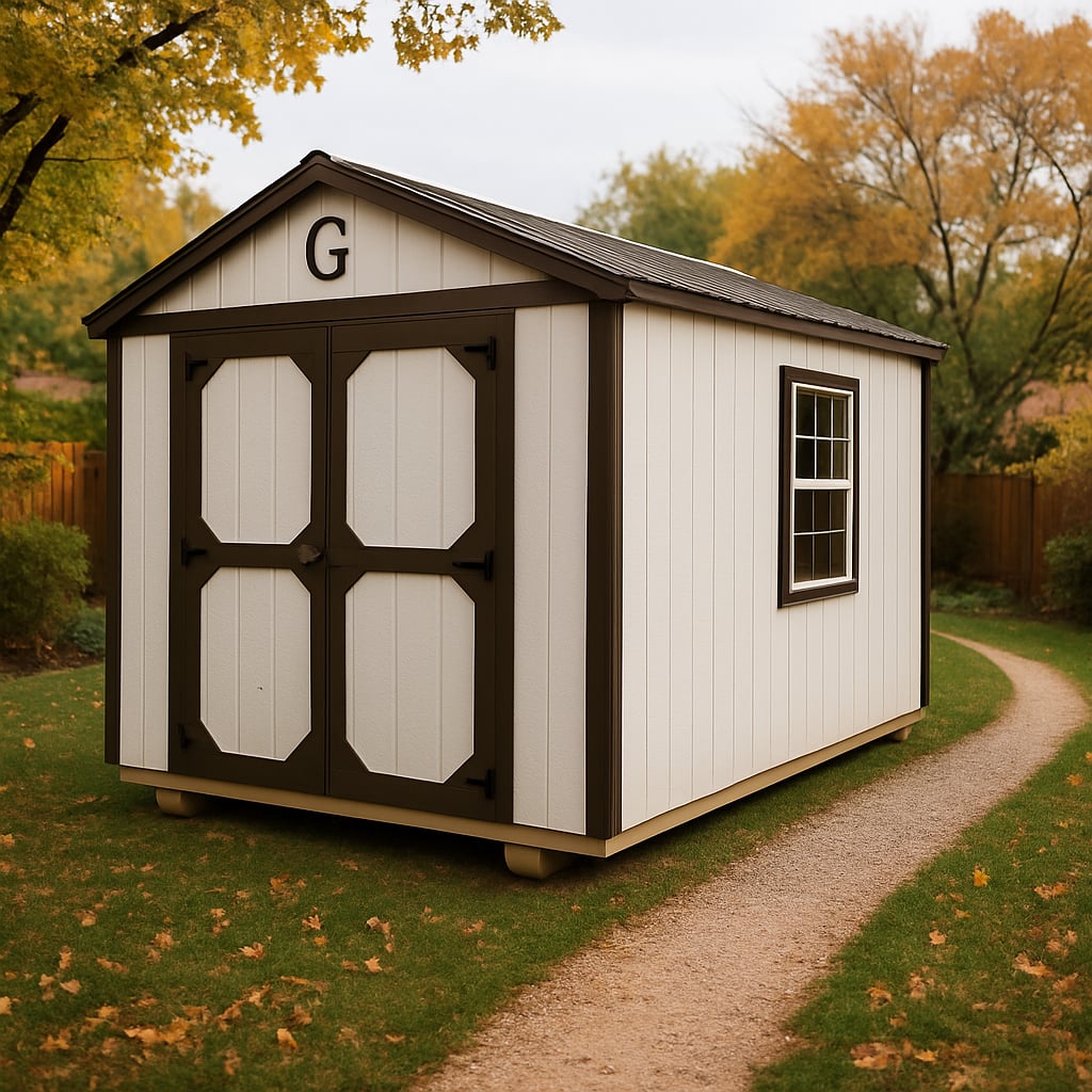 10x16 Utility Shed at ACE Buildings - Graceland of Corpus Christi