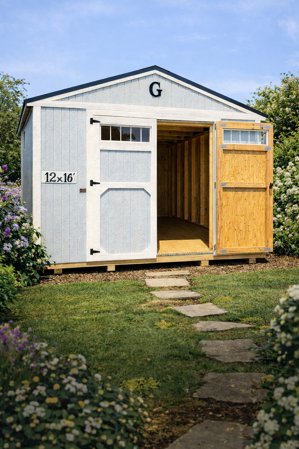 12x16 Utility Shed at ACE Buildings - Graceland of Corpus Christi